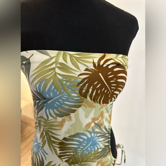 Asymmetrical Forever 21 Tropical Leaf Dress - No Size - Picture 3 of 9